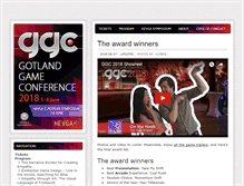 Tablet Screenshot of gotlandgameconference.com